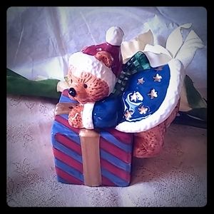 Cardinal Teddy Bear Salt & Pepper Set